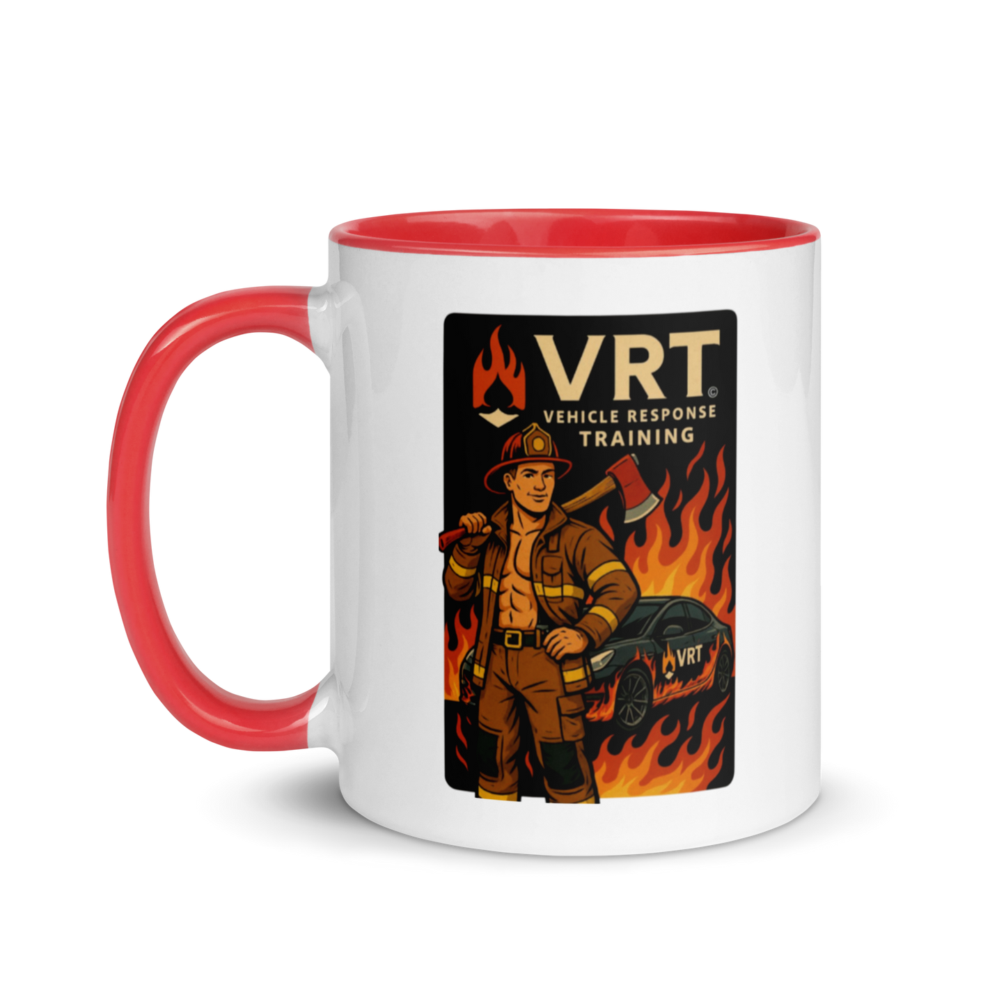Mug with Color Inside Fireman