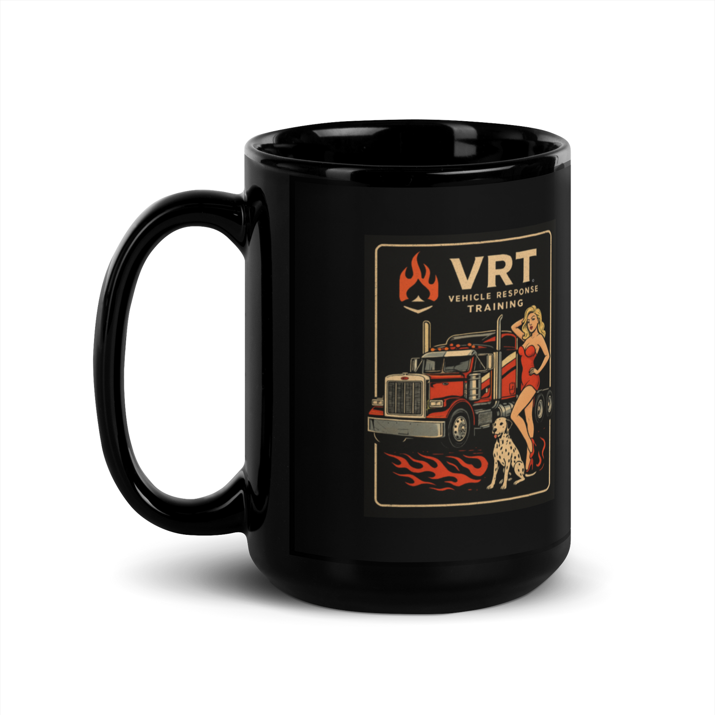 Black Glossy Mug Pin Up