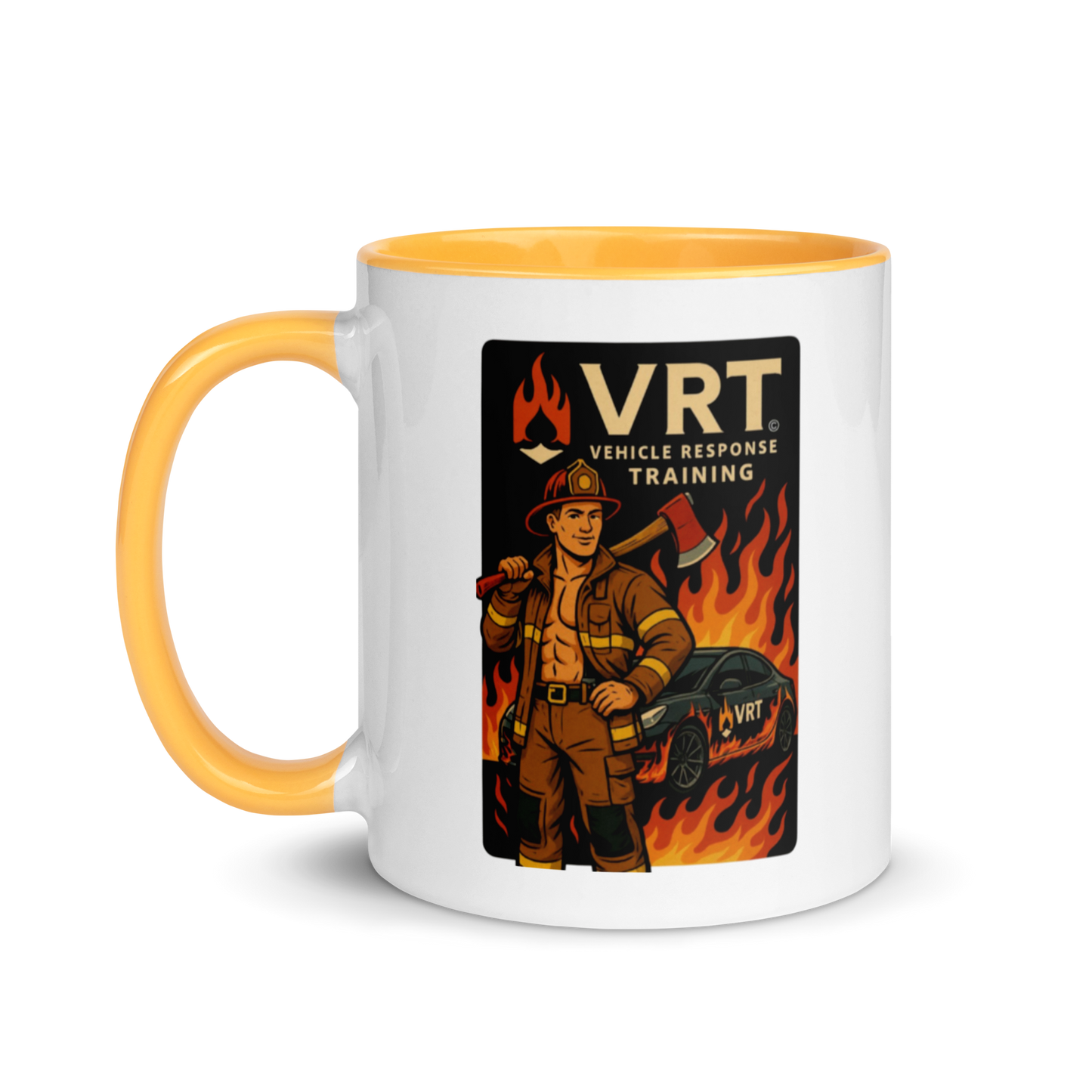 Mug with Color Inside Fireman